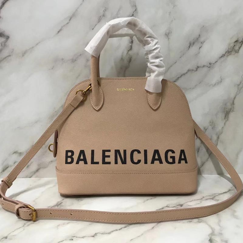 Balenciaga Bags 5188730 Cross pattern solid apricot black font